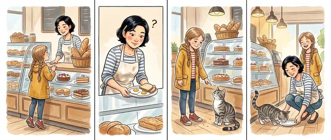 The neighbours in a small comic
