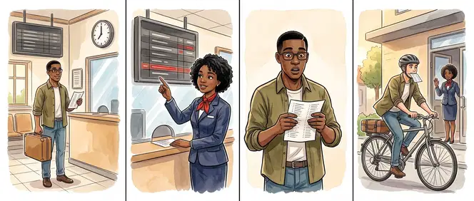 The neighbours in a small comic