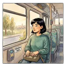 go (by bus, train or car)