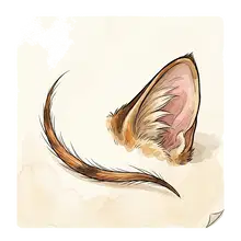 Haar (ein einzelnes Haar, ein Katzenhaar)