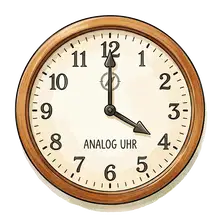 o'clock (at four o'clock)