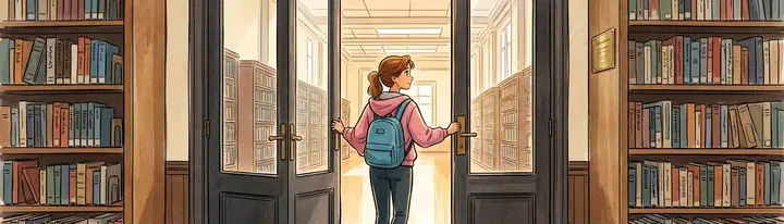 In der Bibliothek lernen