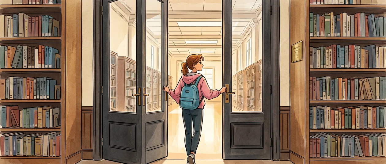 In der Bibliothek lernen