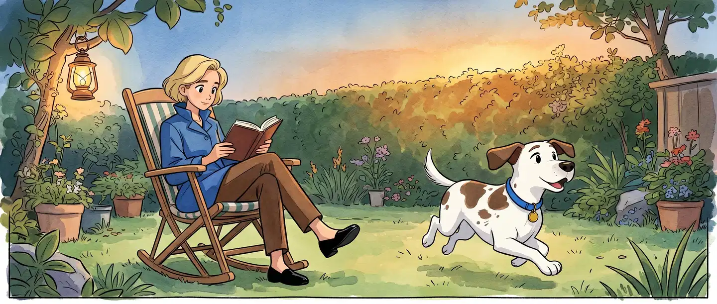 Im Garten lesen