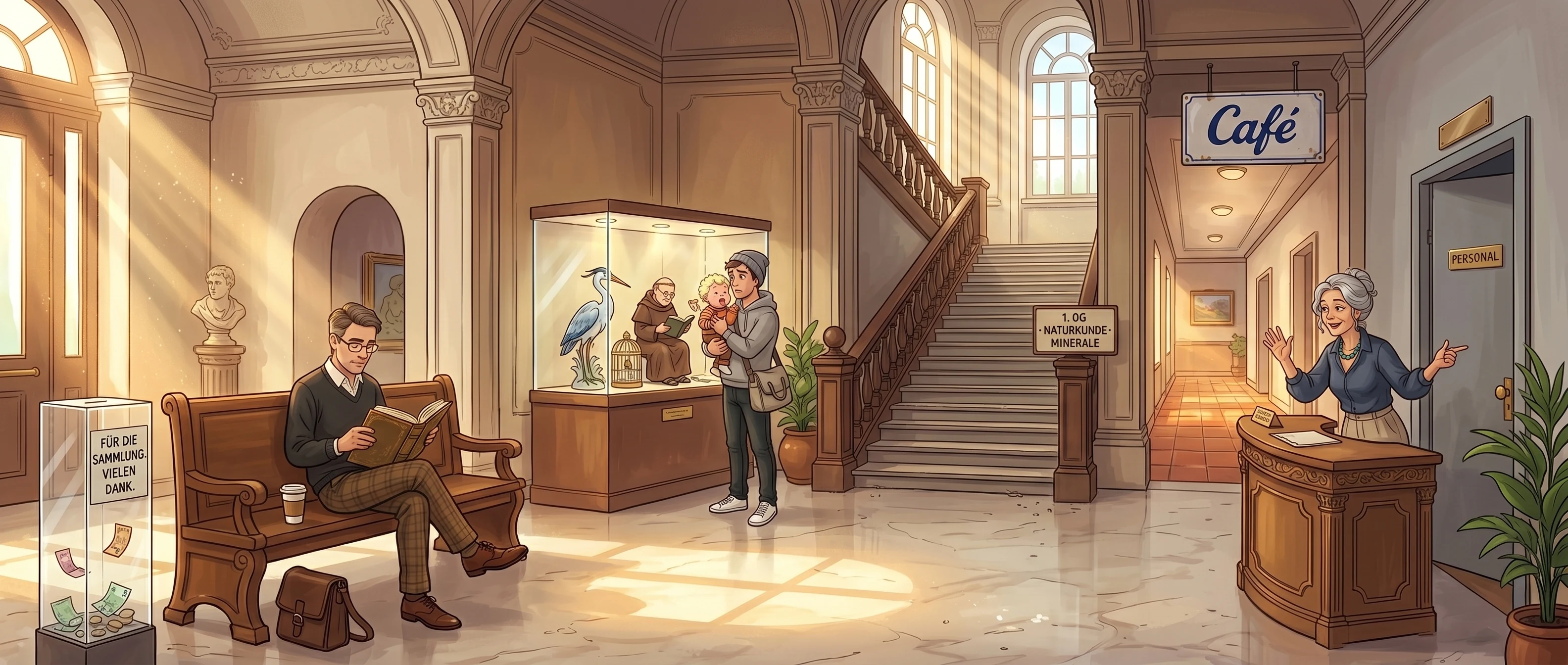 Eingangshalle, Samstagnachmittag