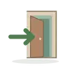 enter / entrance