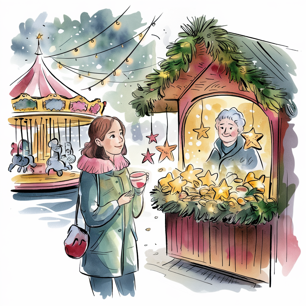 Auf dem Weihnachtsmarkt