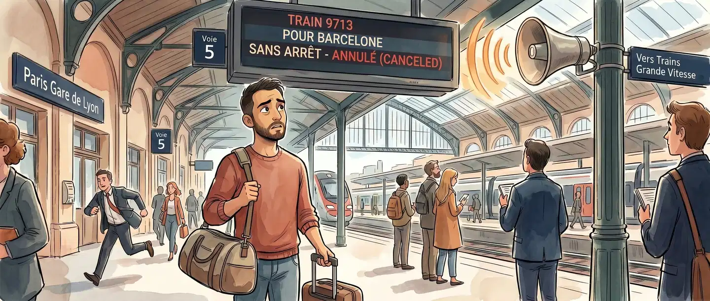 Mit dem Zug nach Spanien