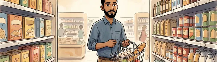 Mohammed kauft ein
