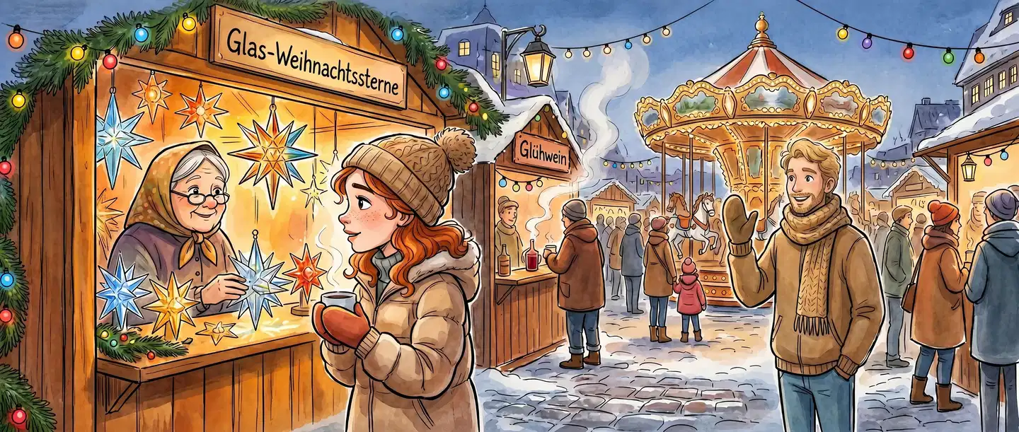 Auf dem Weihnachtsmarkt