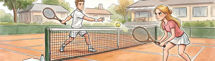 Das Tennisspiel