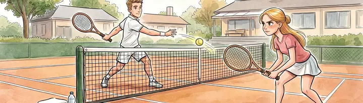 Das Tennisspiel