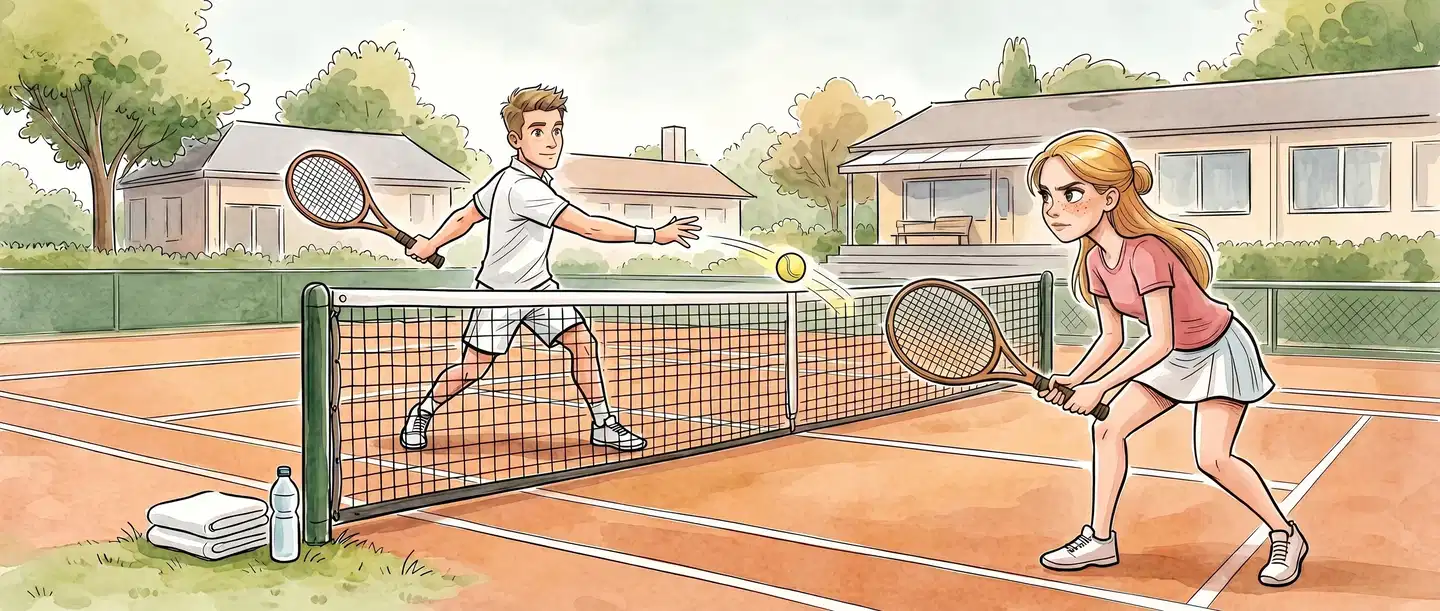 Das Tennisspiel