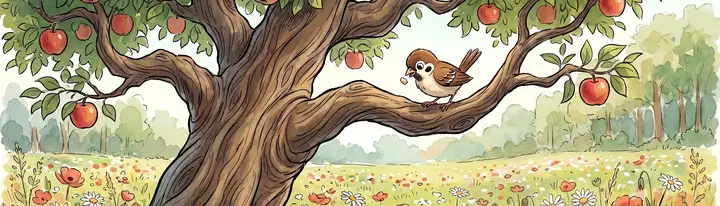 Der alte Apfelbaum
