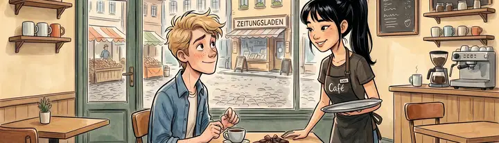 Die nette Bedienung