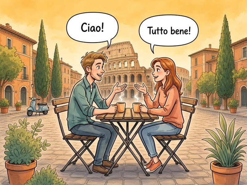 Illustration zu Italienisch